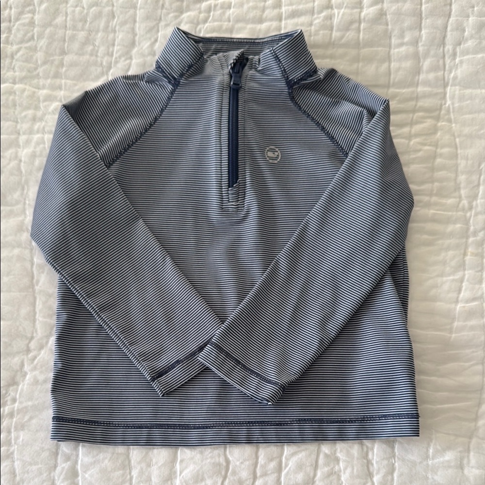 Vineyard Vines Striped Quarter-Zip Pullover